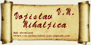 Vojislav Mihaljica vizit kartica